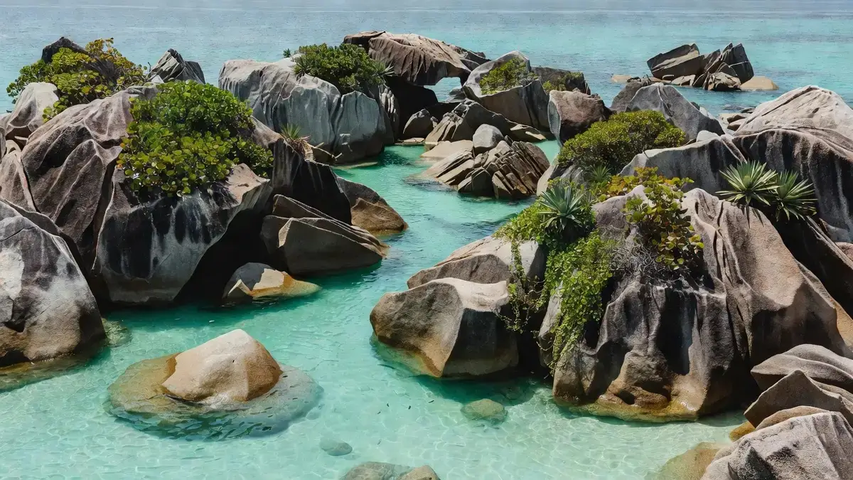 Giant granite boulders at The Baths National Park on Virgin Gorda BVI — a full-day charter highlight on snorkeling in Tortola BVI tours